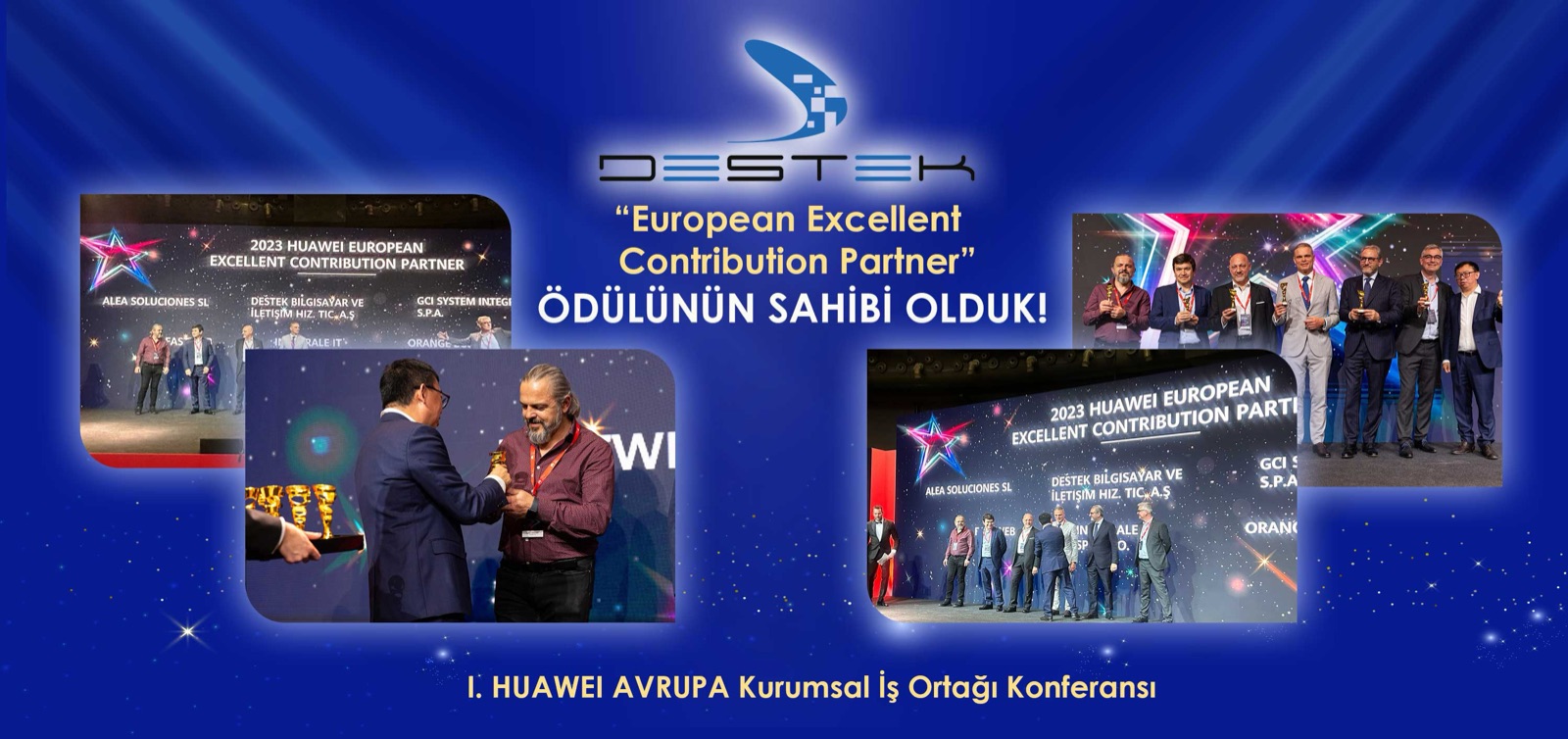 Huawei Avrupa Kurumsal İş Ortağı Konferansı ödül görseli