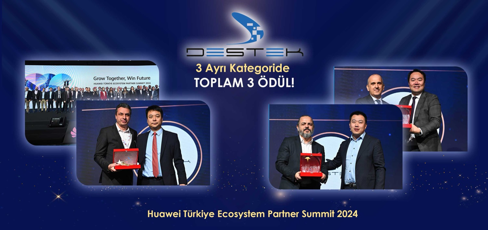 Huawei Türkiye “Ecosystem Partner Summit 2024 Zirvesi”nde 3 ödülün sahibi olduk!
